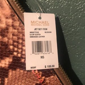 Bags - MK blossom snakeskin large wristlet BNWT Bags - MK blossom snakeskin large wristlet BNWT
